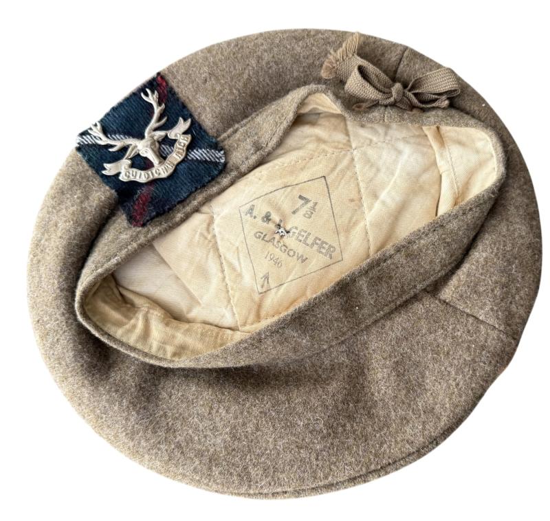 Seaforth Highlanders Tam o' Shanter 1946 - Nice Used Condition