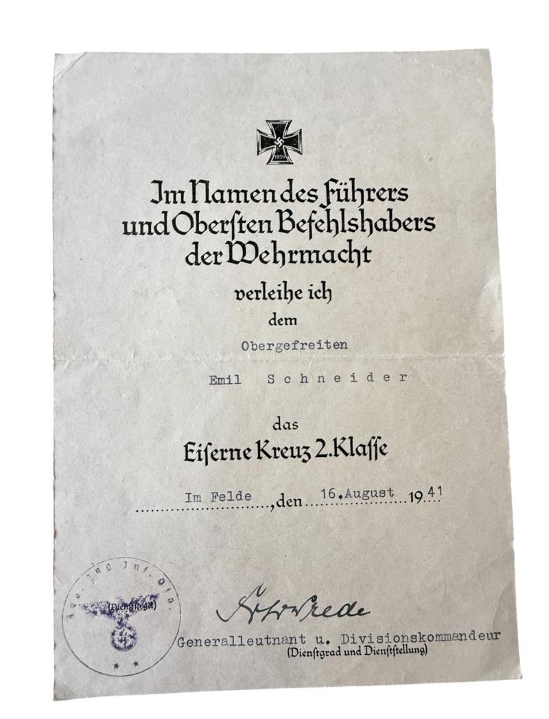 Award Documents i.e. Besitzzeugnisse - Nice Used Condition