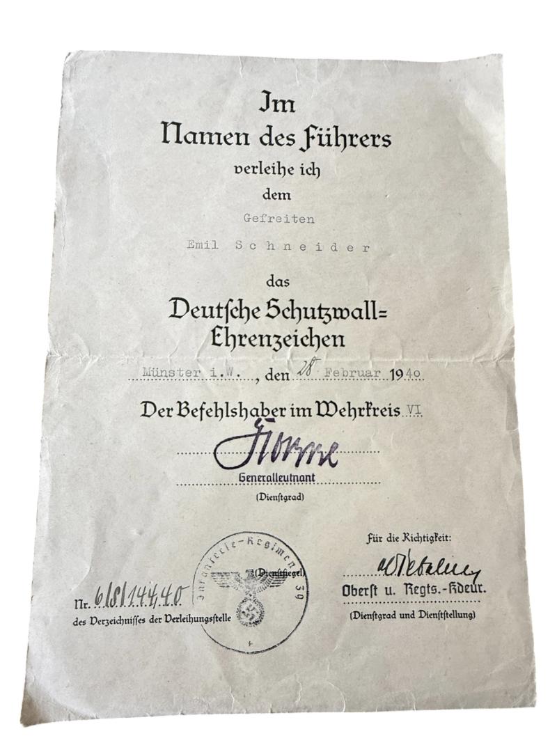 Award Documents i.e. Besitzzeugnisse - Nice Used Condition