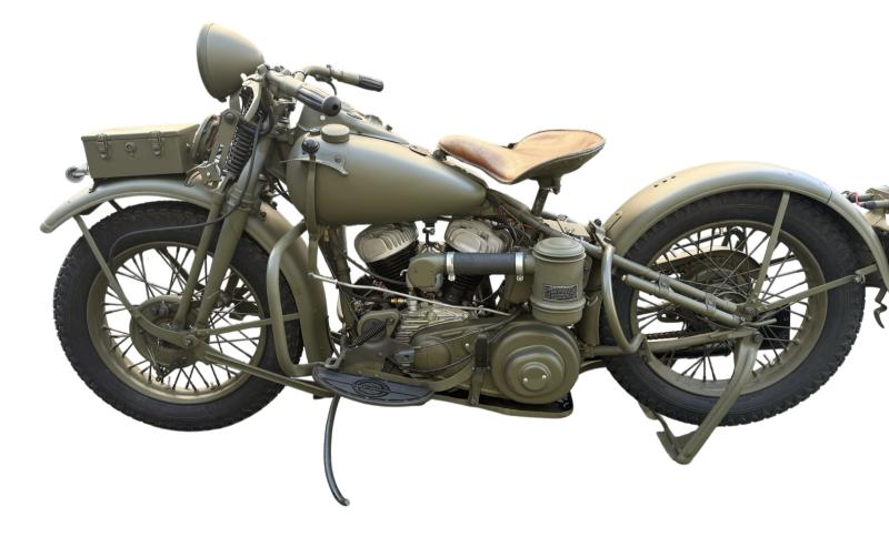 Canadian National Defense Harley-Davidson Motorcycle 1942 Model 42WLC Engine Number 42WLC11465