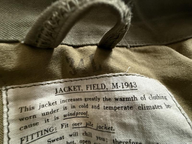 U.S. M43 Field Jacket Size 34L - Mint Condition