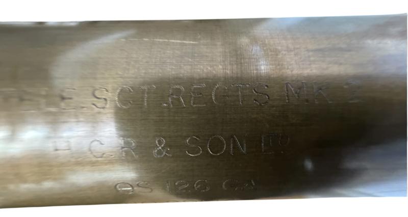 British MK2 Scout Regiment Telescope & Leather Carrying Case - Nice Used Condition
