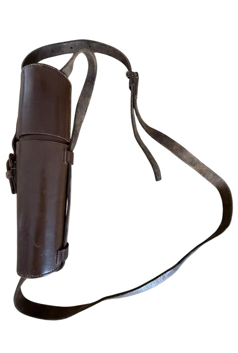British MK2 Scout Regiment Telescope & Leather Carrying Case - Nice Used Condition