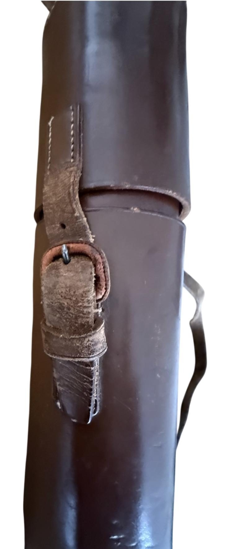 British MK2 Scout Regiment Telescope & Leather Carrying Case - Nice Used Condition