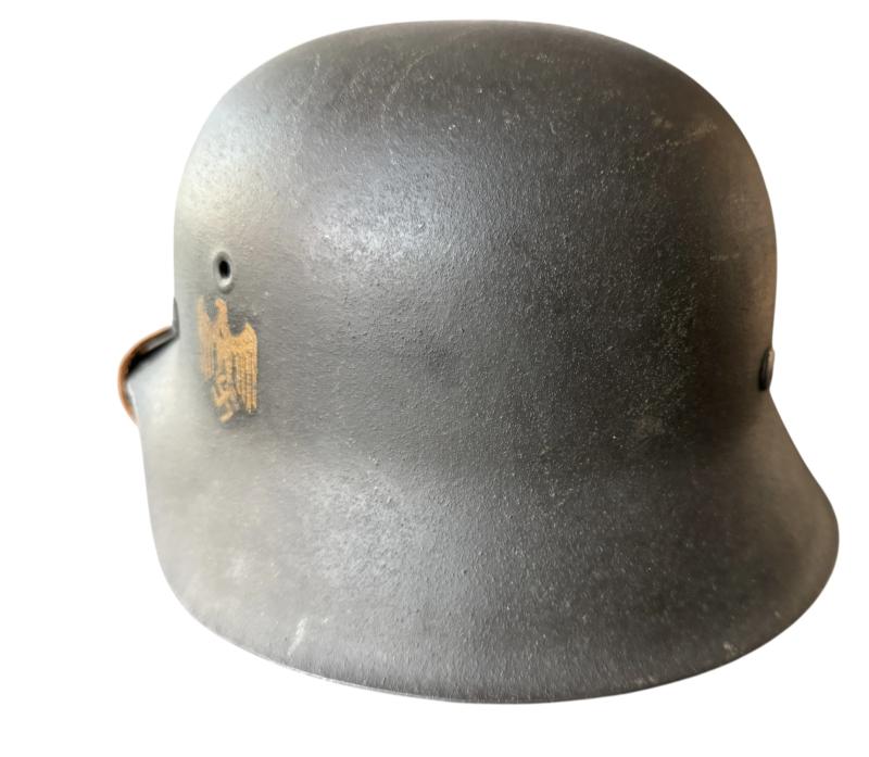 Kriegsmarine Single-decal M42 Combat Helmet - Nice Used Condition