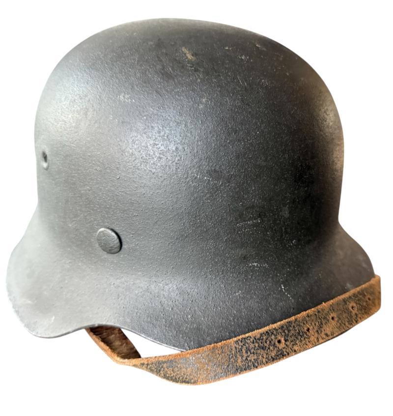Kriegsmarine Single-decal M42 Combat Helmet - Nice Used Condition