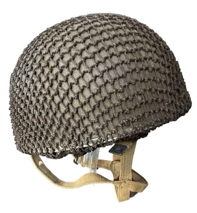 British (Airborne) MK3 Paratrooper/Airborne Combat Helmet 1944 Size 7 1/4 - Nice Used Condition