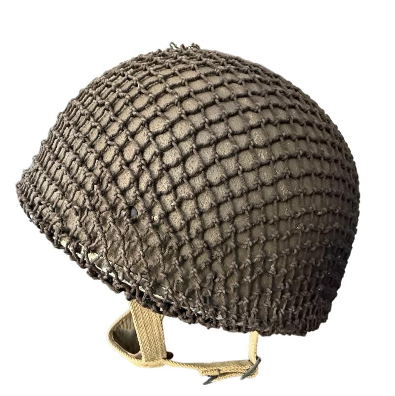 British (Airborne) MK3 Paratrooper/Airborne Combat Helmet 1944 Size 7 1/4 - Nice Used Condition
