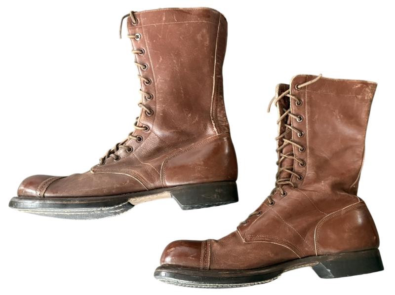 U.S. (Airborne) Paratrooper Wilson Jump Boots Size 10D - Nice Used Condition