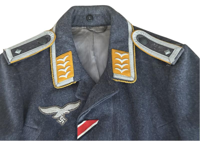 Luftwaffe 'Fallschirmjäger NCO's Flight Blouse With Bleu Cloth Fallschrimjager Patch (Abzeigen) ( - Nice Used Condition